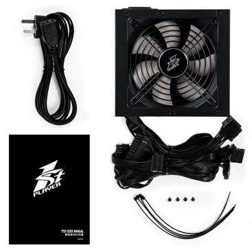 1STPLAYER DK PREMIUM 800W, ATX 2.4, 80 PLUS Bronze, Black, PS-800AX
