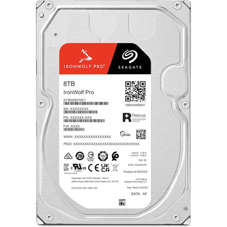 Seagate IronWolf Pro 512E 3.5" 8TB SATA 6Gb/s 7200rpm 256MB ST8000NT001