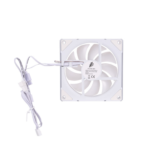 Вентилятор 1STPLAYER FC7 White / 120mm ARGB 3pin 5V PWM 4pin 12V 600-1800rpm 47.65cfm 32.2dBA / FC7-WH / BULK