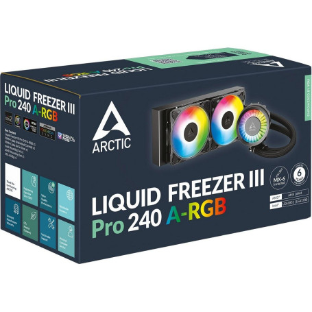 Arctic Liquid Freezer III Pro 240 A-RGB, LGA1851/1700/1200/115X/AM5/AM4, ACFRE00182A, черный