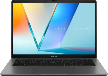 Ноутбук Asus VivoBook S14 S3407QA-SF044W Snapdragon X X1-26-100 16Gb SSD1Tb Qualcomm Adreno 14" OLED FHD+ (1920x1200) Windows 11 Home grey WiFi BT Cam (90NB16B2-M004B0)