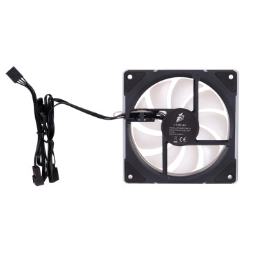 Вентилятор 1STPLAYER FC7R Black / 120mm Reverse ARGB 3pin 5V PWM 4pin 12V 600-1800rpm 47.65cfm 32.2dBA / FC7R-BK / BULK
