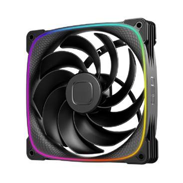 Вентилятор Geometric Future Squama 2503RB-14 Reverse Black / 140mm, PWM, 2100 RPM, 71.80 CFM, 34.0 dBA, 5V ARGB / 1F2503R114000