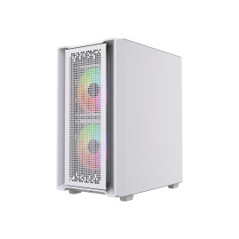 Powercase Mistral SM04 ARGB, mATX, 3x120mm ARGB, White, CMMSM04W-A3