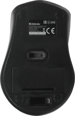 Defender Datum MM-265, беспроводная, 1600dpi, черный