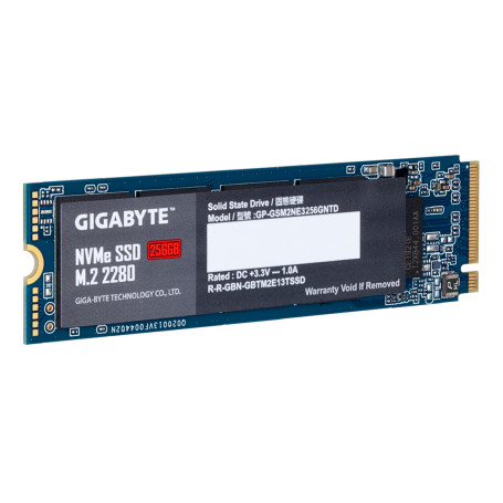 Gigabyte 256GB M.2 2280 PCIe Gen3x4 1700/1100 GP-GSM2NE3256GNTD