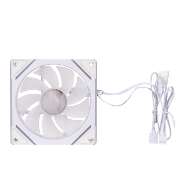 Вентилятор 1STPLAYER FC7R White / 120mm Reverse ARGB 3pin 5V PWM 4pin 12V 600-1800rpm 47.65cfm 32.2dBA / FC7R-WH / BULK