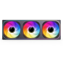 Вентилятор JONSBO ZB-360BR (3 in 1) 362х123х28мм REVERSE (16шт/кор, PWM, ARGB LED, 700-2400об/мин, черный) Retail