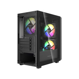 Powercase Mistral SM04 ARGB, mATX, 3x120mm ARGB, Black, CMMSM04B-A3