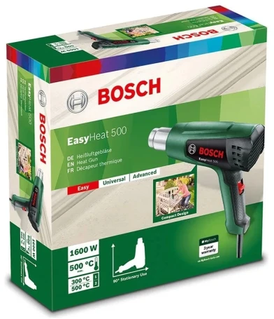 Технический фен Bosch EasyHeat 500 1600Вт темп.300/500С (06032A6020)