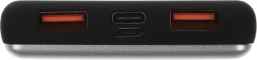 Мобильный аккумулятор Redline PDP-3A 10000mAh 3A 2xUSB-A/USB-C серебристый (УТ000018984)