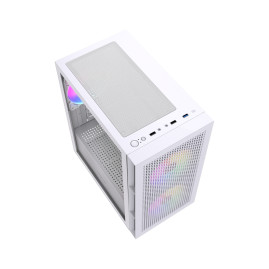 Powercase Mistral SM05 ARGB, mATX, 3x120mm ARGB, White, CMMSM05W-A3