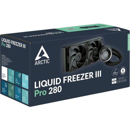 Arctic Liquid Freezer III Pro 280, LGA1851/1700/1200/115X/AM5/AM4, ACFRE00179A, черный