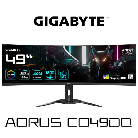 49" Gigabyte DQHD AORUS CO49DQ-EK 20VM0-CO49DQBT-1EKR, черный