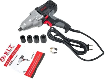 Гайковерт P.I.T. PIW1050-C 1050Вт патрон:квад.1/2" (кейс в комплекте)