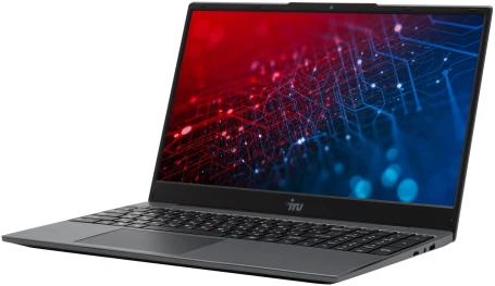 Ноутбук IRU Калибр 15PH Ryzen 5 5500U 8Gb SSD512Gb AMD Radeon Graphics 15.6" IPS FHD (1920x1080) FreeDOS black WiFi BT Cam 4350mAh (2054001)