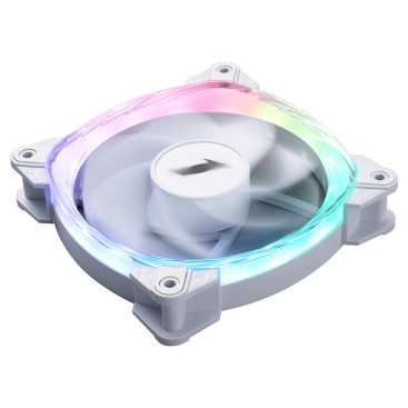Вентилятор 1STPLAYER FS7R White / 120mm Reverse ARGB 3pin 5V PWM 4pin 12V 600-800rpm 47.65cfm 32.2dBA / FS7R-WH / BULK