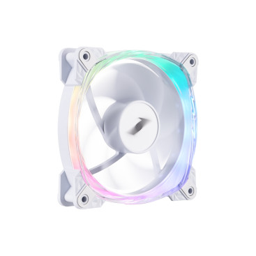 Вентилятор 1STPLAYER FS7R White / 120mm Reverse ARGB 3pin 5V PWM 4pin 12V 600-800rpm 47.65cfm 32.2dBA / FS7R-WH / BULK