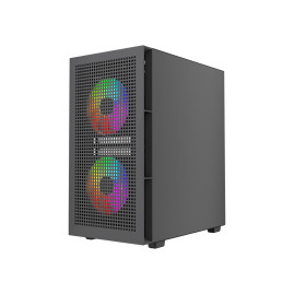 Powercase Mistral SM05 ARGB, mATX, 3x120mm ARGB, Black, CMMSM05B-A3