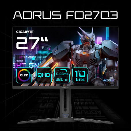 27" Gigabyte QHD AORUS FO27Q3-EK, черный