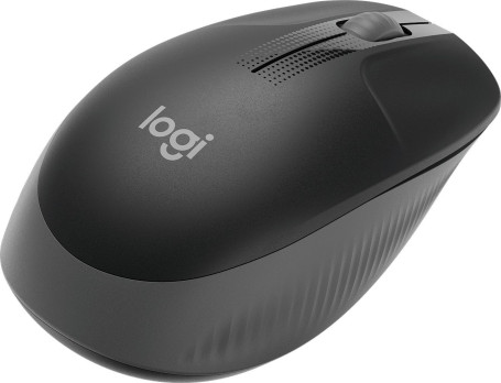 Logitech M190, беспроводная, 1000dpi, черный/темно-серый (910-005913)
