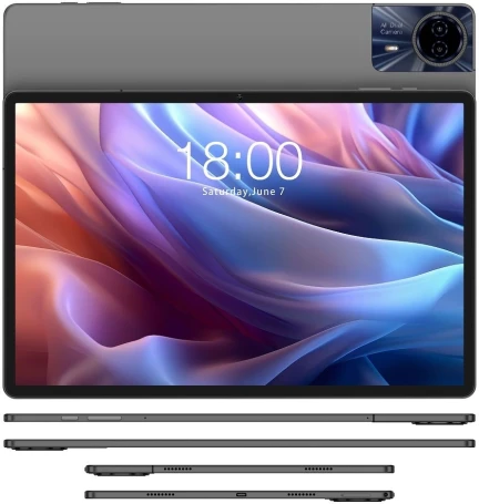 Планшет Teclast T65Max G99 (2.0) 8C RAM8Gb ROM256Gb 12.95" IPS 1920x1200 4G Android 14 серебристый 13Mpix 8Mpix BT WiFi microSD 1Tb 10000mAh 32hr