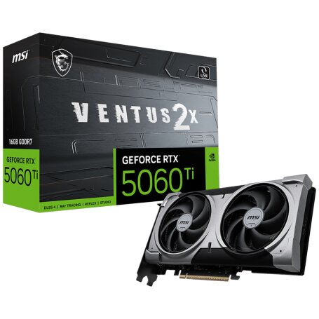 MSI NVIDIA GeForce RTX 5060 Ti VENTUS 2X PLUS 16GB GDDR7 128bit 3xDP HDMI 2FAN (RTX 5060 Ti 16G VENTUS 2X PLUS)