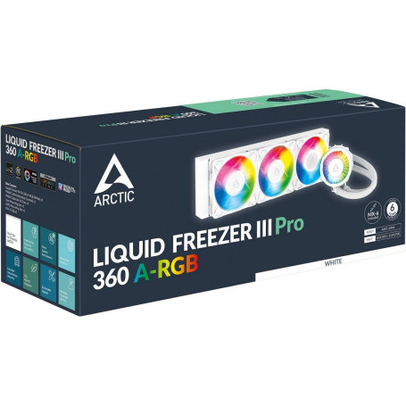 Arctic Liquid Freezer III Pro 360 ARGB, LGA1851/1700/1200/115X/AM5/AM4, ACFRE00188A, белый