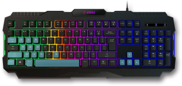 Клавиатура MSI Forge GK100 проводная (Черный)