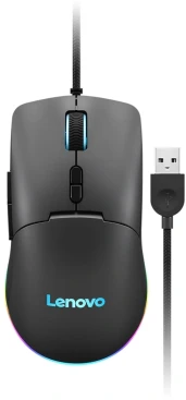 Lenovo M210 RGB Gaming, проводная, 8000dpi, черный
