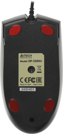 A4Tech V-Track Padless OP-550NU, проводная, 1200dpi, черный