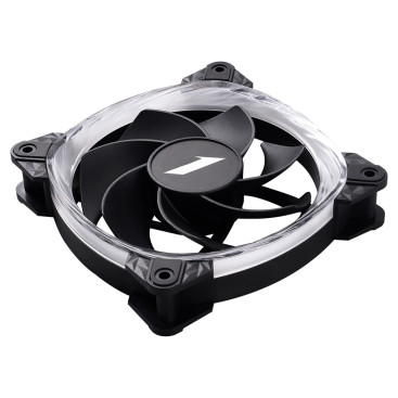 Вентилятор 1STPLAYER FS7R Black / 120mm Reverse ARGB 3pin 5V PWM 4pin 12V 600-800rpm 47.65cfm 32.2dBA / FS7R-BK / BULK