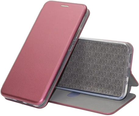 Wellmade Чехол-книжка для Realme C30 бордовый