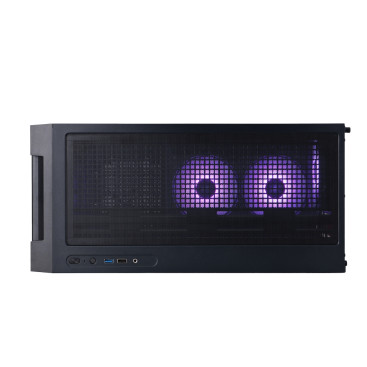 1STPLAYER AU6 ARGB, mATX, 3x120mm ARGB, Black, AU6-BK-2FA7-14-2FA7R-1FA7