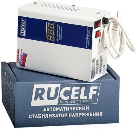 Стабилизатор напряжения Rucelf КОТЕЛ-600 0.6кВА однофазный белый