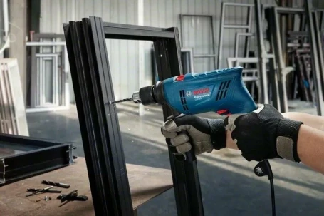 Дрель-шуруповерт Bosch GSB 600 600Вт патрон:ключев. (06011A0320)
