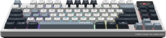 Клавиатура MSI Forge GK600 механическая беспроводная (белый/синий)