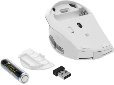 A4Tech Fstyler FG35S, беспроводная, 2000dpi, серебристый/белый