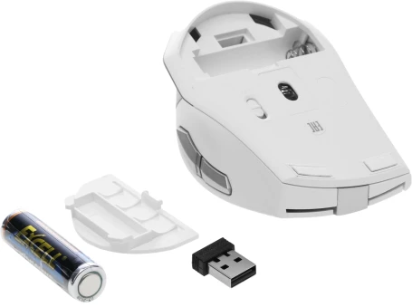A4Tech Fstyler FG35S, беспроводная, 2000dpi, серебристый/белый