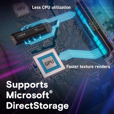 Crucial T500 1TB M.2 2280 PCIe Gen4x4 CT1000T500SSD5