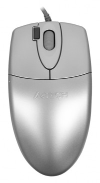 A4Tech OP-620D, проводная, 1200dpi, серебристый