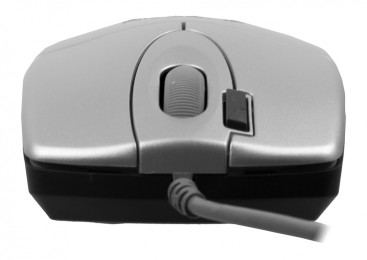 A4Tech OP-620D, проводная, 1200dpi, серебристый