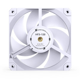 Вентилятор JONSBO HF3-120W 120х120х30мм (40шт/кор, PWM, 300-2800об/мин, белый) Retail