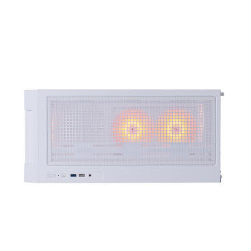 1STPLAYER AU6 ARGB, mATX, 3x120mm ARGB, White, AU6-WH-2FA7-14-W-2FA7R-W-1FA7-W