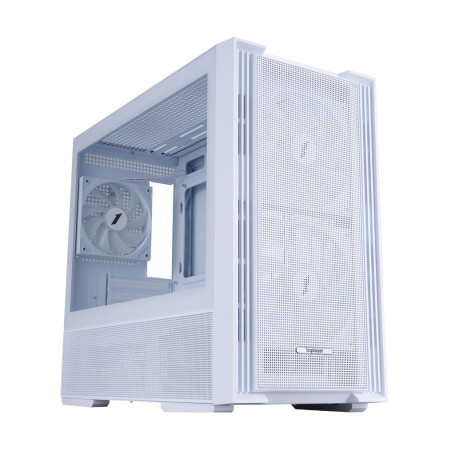 1STPLAYER AU6 ARGB, mATX, 3x120mm ARGB, White, AU6-WH-2FA7-14-W-2FA7R-W-1FA7-W