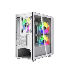 Powercase Mistral SM07 ARGB, mATX, 3x120mm ARGB, White, CMMSM07W-A3